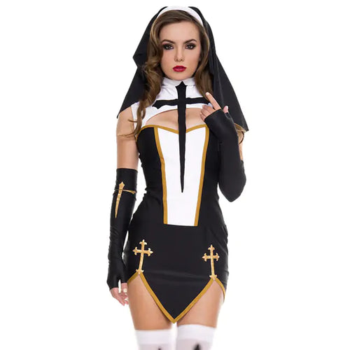 Load image into Gallery viewer, Nun Superior Costume
