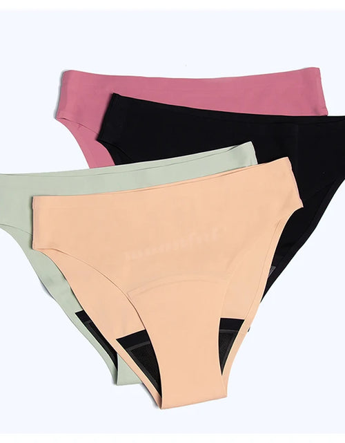 Load image into Gallery viewer, Menstrual Panties Women Leak proof Menstrual Period Underwear Ice Silk Menstruation Panties Menstrual Cycle Absorbent Underwear
