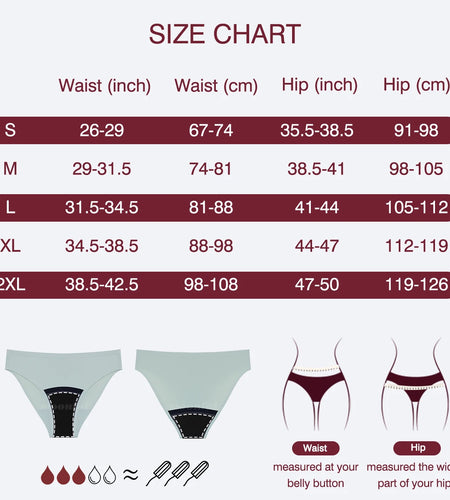 Menstrual Panties Women Leak proof Menstrual Period Underwear Ice Silk Menstruation Panties Menstrual Cycle Absorbent Underwear