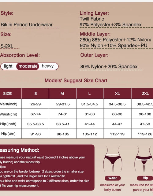 Load image into Gallery viewer, Menstrual Panties Women Leak proof Menstrual Period Underwear Ice Silk Menstruation Panties Menstrual Cycle Absorbent Underwear
