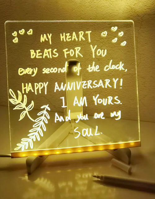 Load image into Gallery viewer, Creative Rewritable Acrylic LED Message Board -（with 7 Pens）
